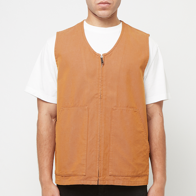 Beams Plus Work Zip Vest Canvas beige 82854 2