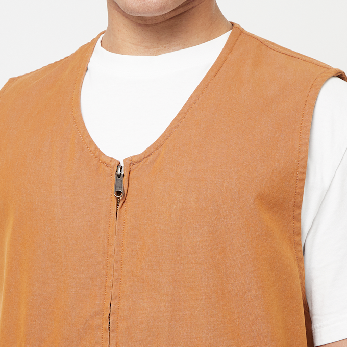 Beams Plus Work Zip Vest Canvas beige 82854 5