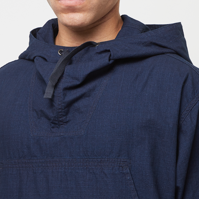 Beams Plus MIL Smock Indigo Rip Stop blau 82884 5