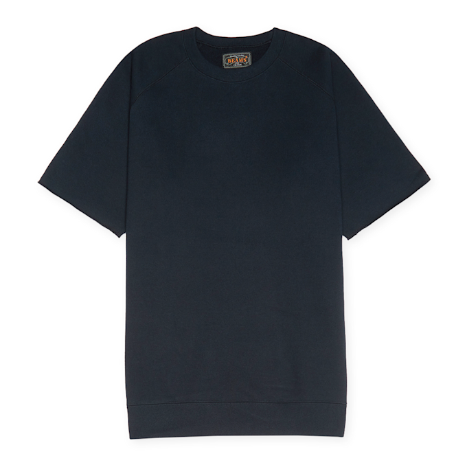 Beams Plus Sweat Short Sleeve Cut-Off blauw 82892 1