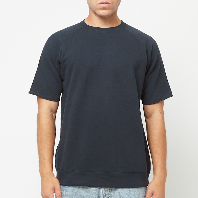 Beams Plus Sweat Short Sleeve Cut-Off blauw 82892 2