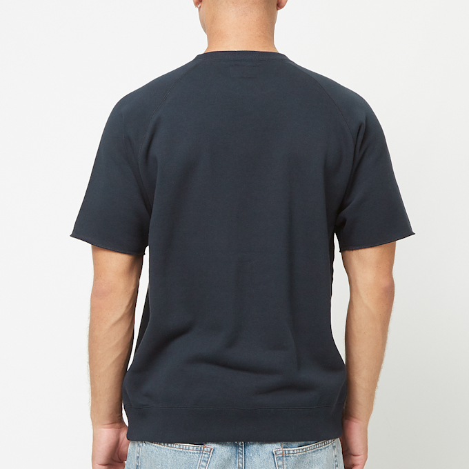 Beams Plus Sweat Short Sleeve Cut-Off blue 82892 4