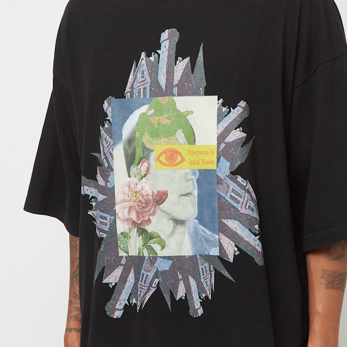 UNDERCOVER Tee Castle Collage black 83501 5