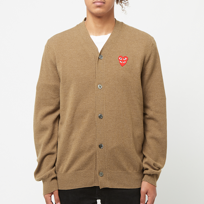 Comme des Garcons Play Knit Cardigan bruin 83642 2