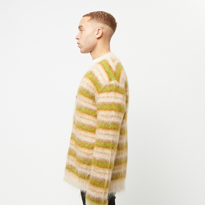 Marni V- Neck Longsleeve Cardigan Slitriped beige 83717 3