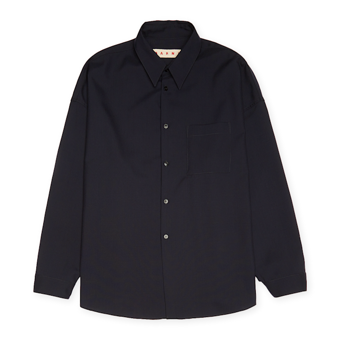 Marni Wool Shirt blauw 83723 1
