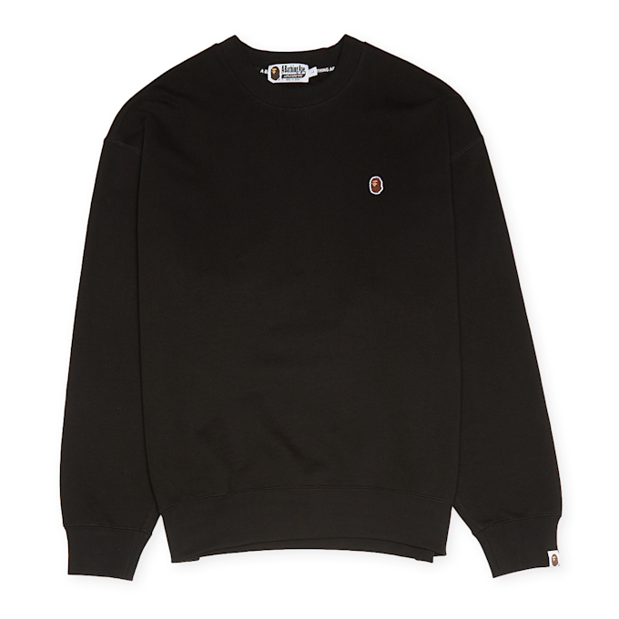 A Bathing Ape Head One Point Crewneck black 83797 1