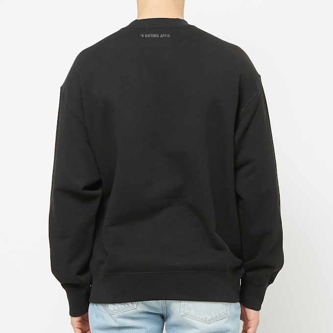 A Bathing Ape Head One Point Crewneck black 83797 4