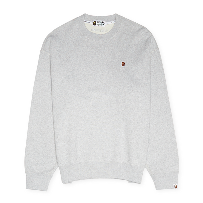 A Bathing Ape Head One Point Crewneck grijs 83799 1