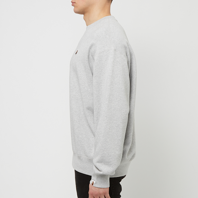 A Bathing Ape Head One Point Crewneck grey 83799 3