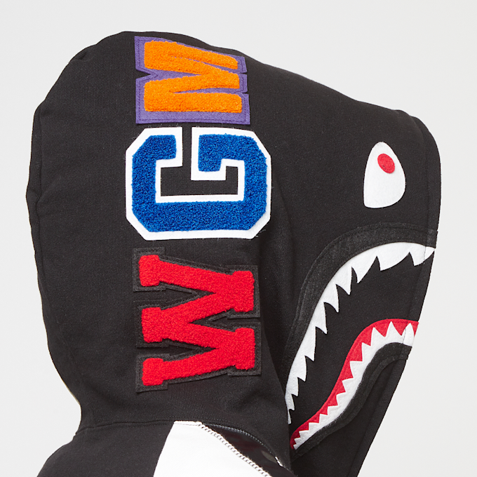 A Bathing Ape Souvenir Shark Zip Hoodie schwarz 83816 8