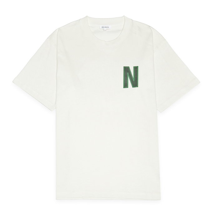 Norse Projects Simon Loose Organic Heavy Jersey Large N T-Shirt beige 84012 1