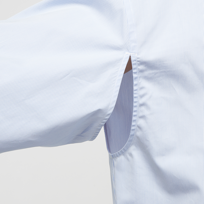 Ambush Striped Armhole Open Shirt blue 84034 6
