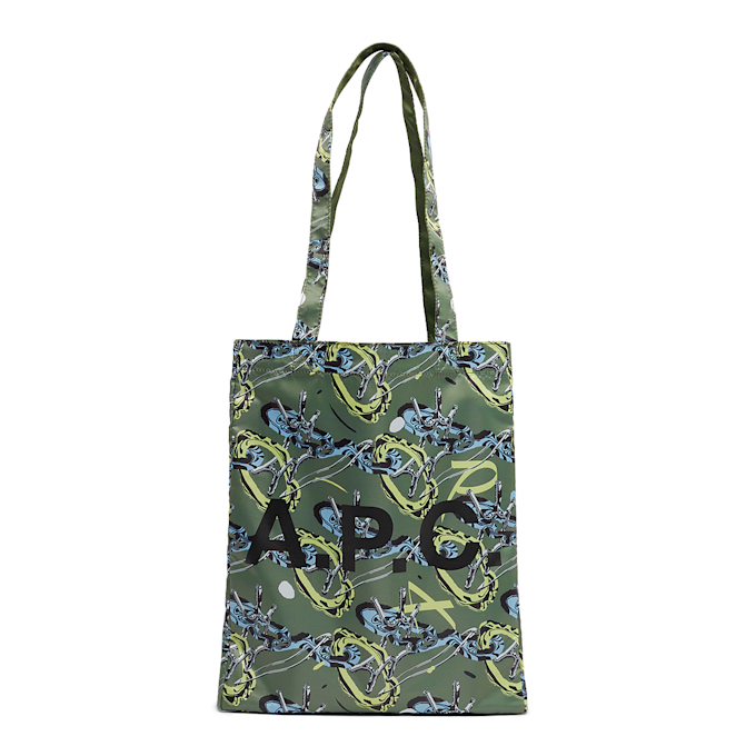 A.P.C. Lou Reversible Tote groen 84068 1