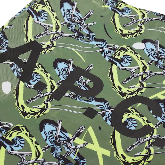 A.P.C. Lou Reversible Tote green 84068 4