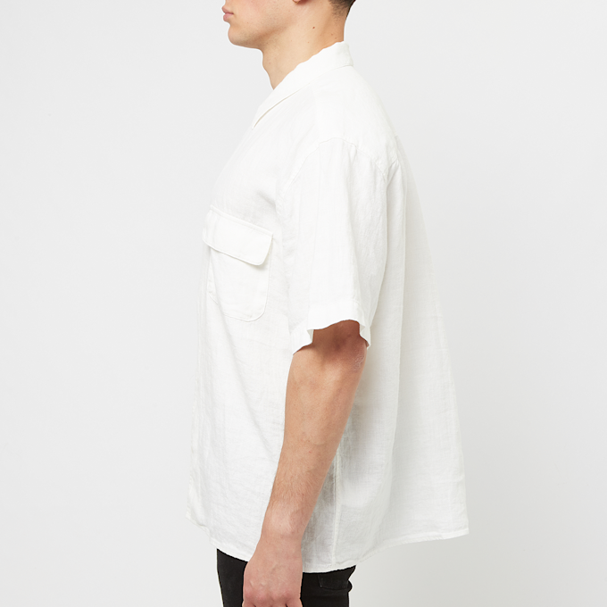 YMC Wray Short Sleeve Shirt (Linen) white 84309 3