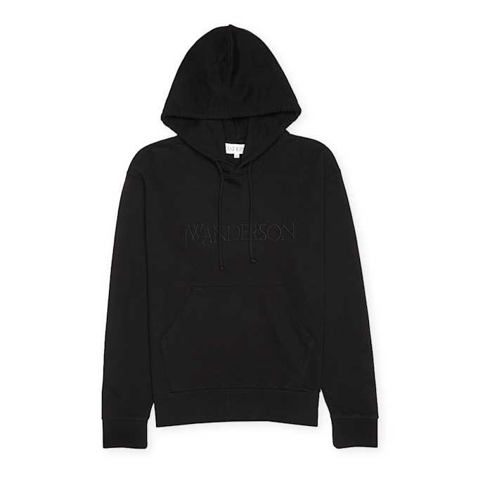 J. W. Anderson Logo Embroidery Hoodie zwart 84339 1