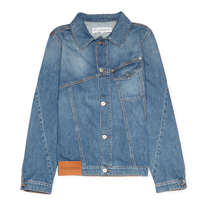 J. W. Anderson Twisted Denim Jacket blau 84347 1