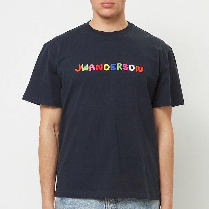 J. W. Anderson Logo Embroidery T-Shirt blauw 84349 2