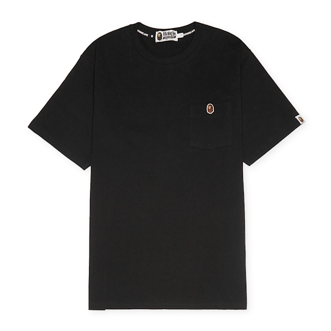 A Bathing Ape One Point Garment Dyed Pocket T-Shirt black 84415 1