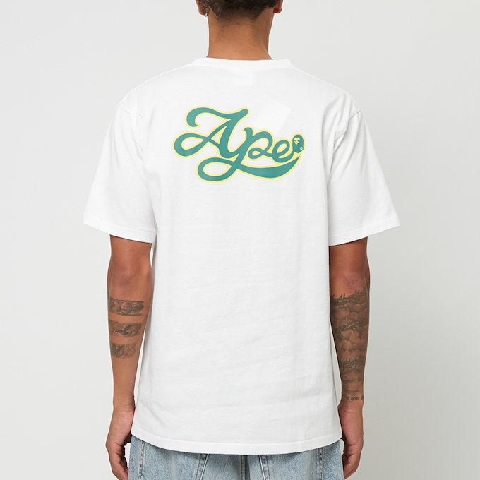 A Bathing Ape Varsity Baseball Logo Tee white 89954 4