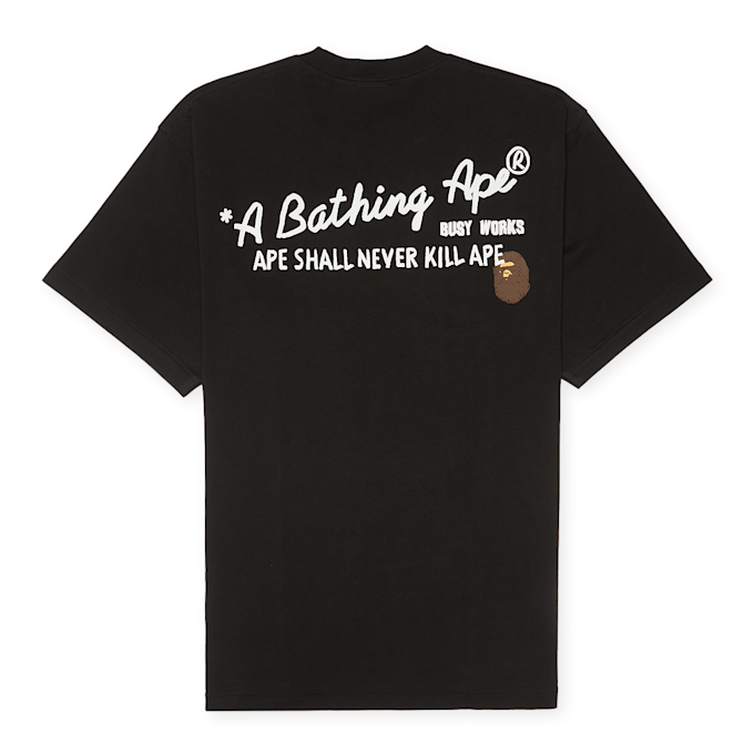 A Bathing Ape Hand Draw BAPE Tee black 89958 1