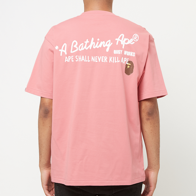A Bathing Ape Hand Draw BAPE Tee lichtroze 89957 4