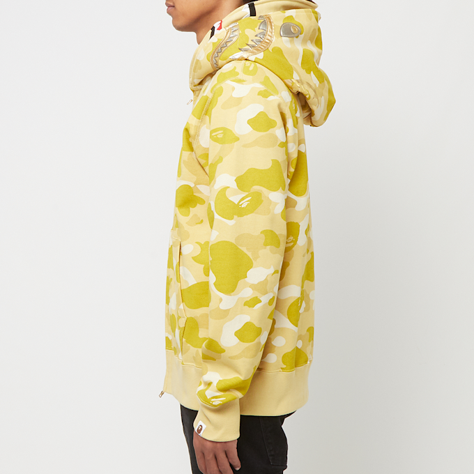 A Bathing Ape Color Camo Double Shark Full Zip Hoodie yellow 90255 3