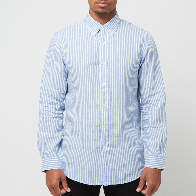 Polo Ralph Lauren Long Sleeve-Sport Shirt (Linen) blue 84762 2