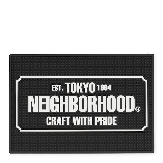 Neighborhood Logo Bar Mat black 90793 1