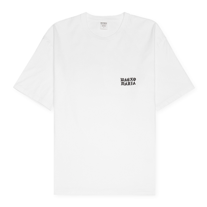 Wacko Maria Washed Heavyweight Crewneck T-Shirt white 84945 1