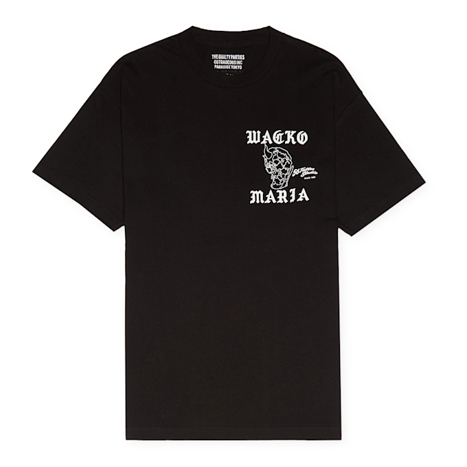 Wacko Maria 56 Tattoo Studio/ Crew Neck T-Shirt black 88139 1