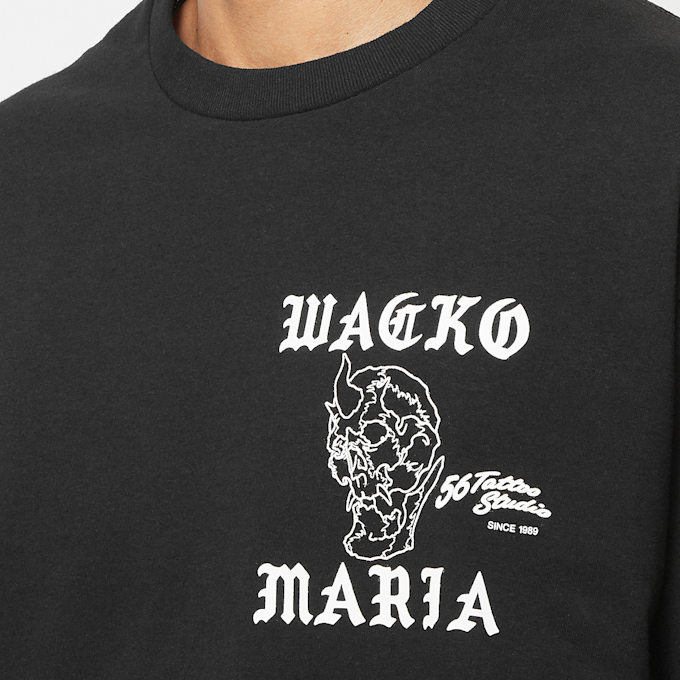 Wacko Maria 56 Tattoo Studio/ Crew Neck T-Shirt zwart 88139 5