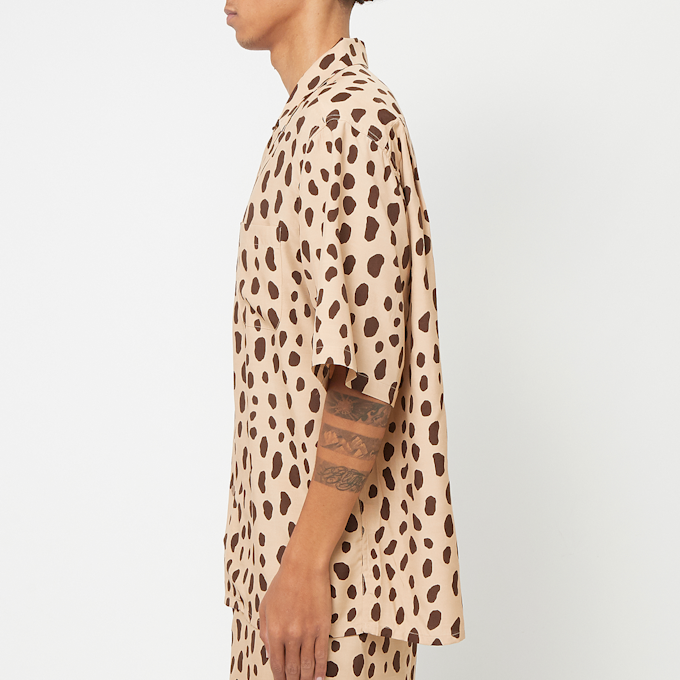 Wacko Maria Hawaiian Shirt S/S ( Type-2 ) beige 90655 3