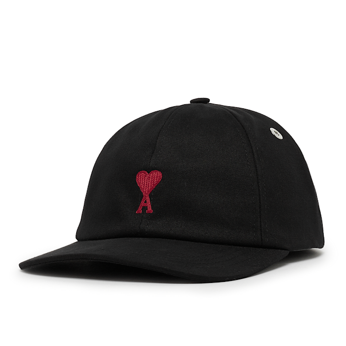 AMI PARIS Red ADC Embroidery Cap zwart 89003 1