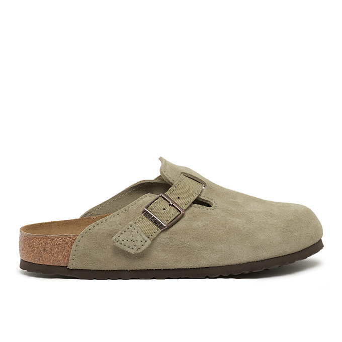 Birkenstock Boston Suede Canvas green 85019 2