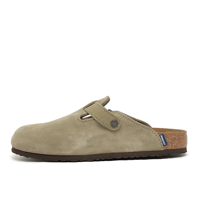Birkenstock Boston Suede Canvas green 85019 3