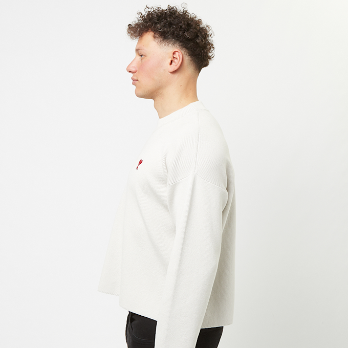 AMI PARIS Red ADC Knit Sweater beige 88174 3