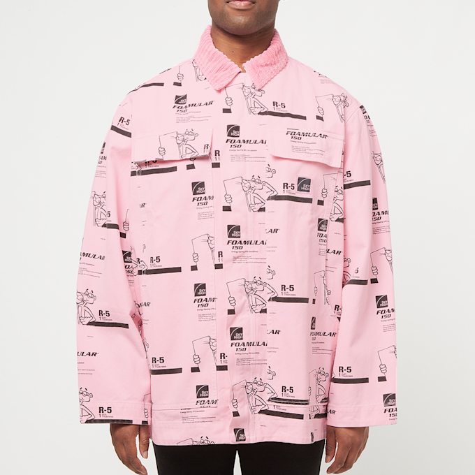 Sky High Farm Insulation Print Chore Coat Woven lichtroze 90287 2