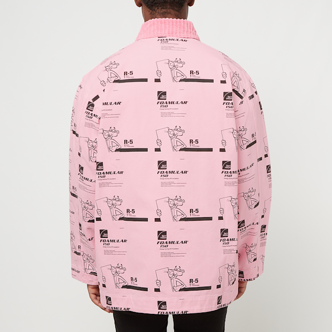 Sky High Farm Insulation Print Chore Coat Woven lichtroze 90287 4