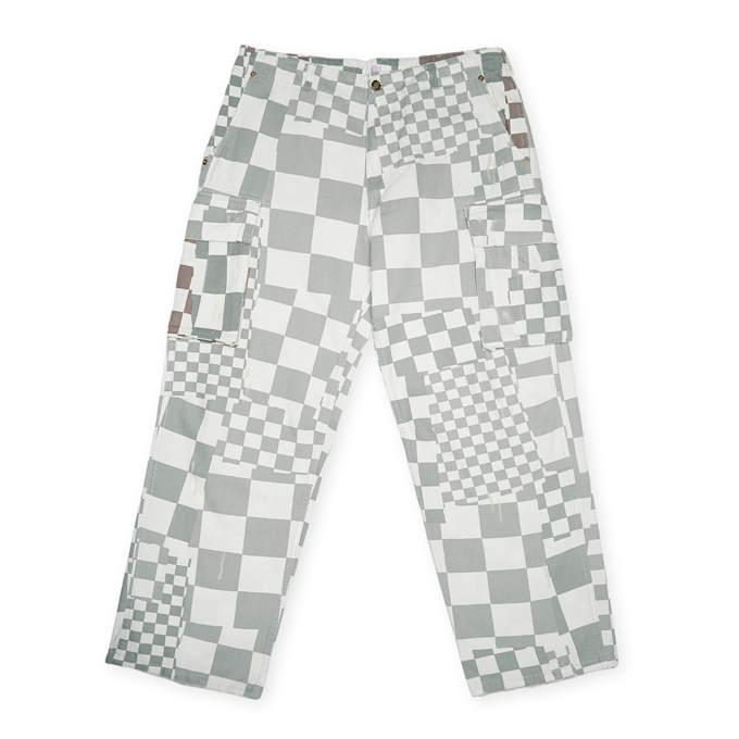 ERL Unisex Printed Cargo Pants Woven grijs 90899 1