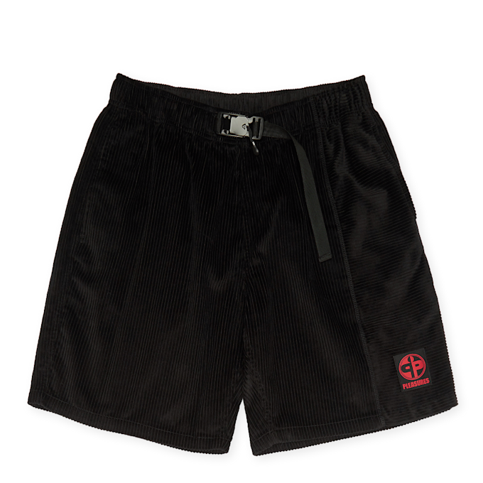 Pleasures Flip Corduroy Shorts zwart 90004 1