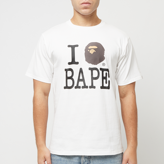 A Bathing Ape I Love Bape Tee M white 85282 2
