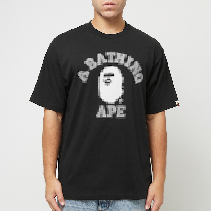 A Bathing Ape Pixal College Relaxed Fit Tee M black 88272 2