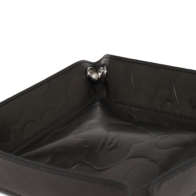 A Bathing Ape Embossed Leather Tray M M schwarz 90806 3