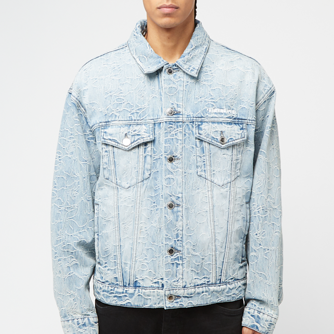 A Bathing Ape Line Camo Jacquard 13Oz Denim Jacket blauw 90862 2