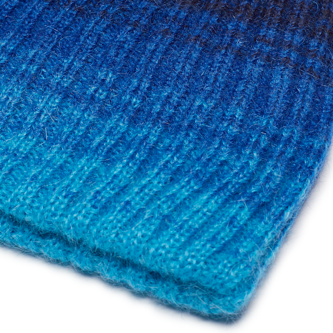 ERL Unisex Gradient Beanie Knit blau 90921 3