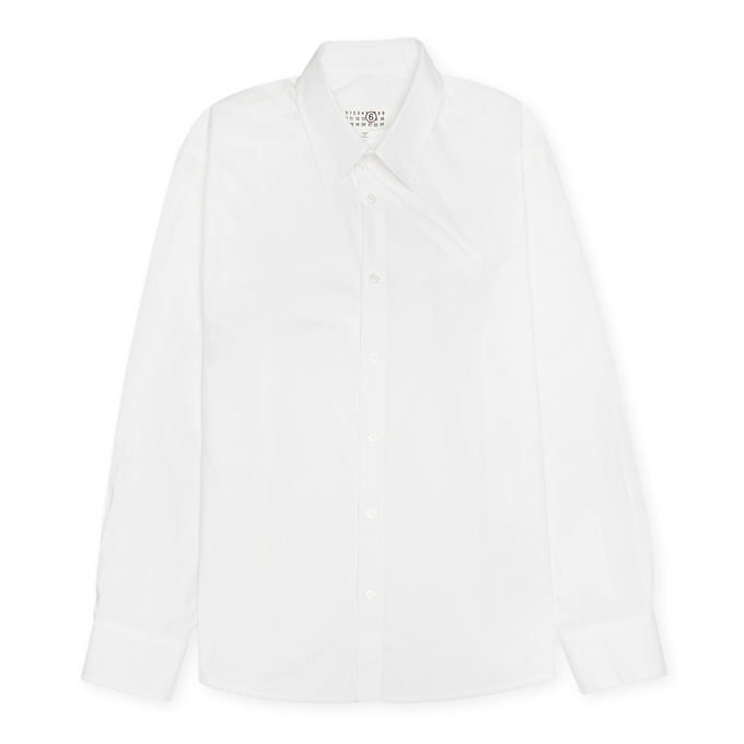 MM6 Maison Margiela Long-Sleeved Shirt weiß 90333 1