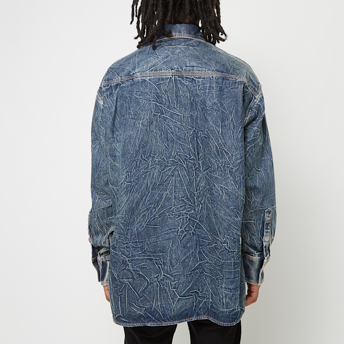 MM6 Maison Margiela Long-Sleeved denim Shirt blauw 87105 4