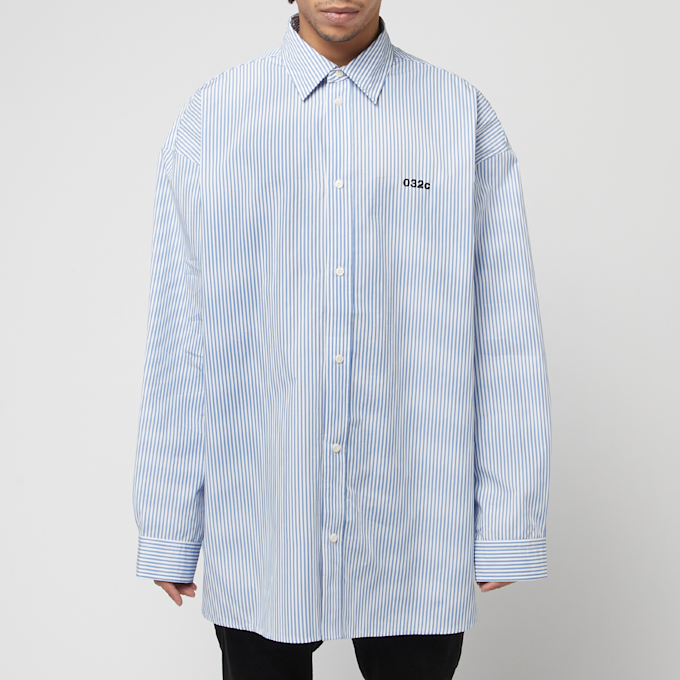 032c Oversized Shirt ''Office'' blue 88653 2